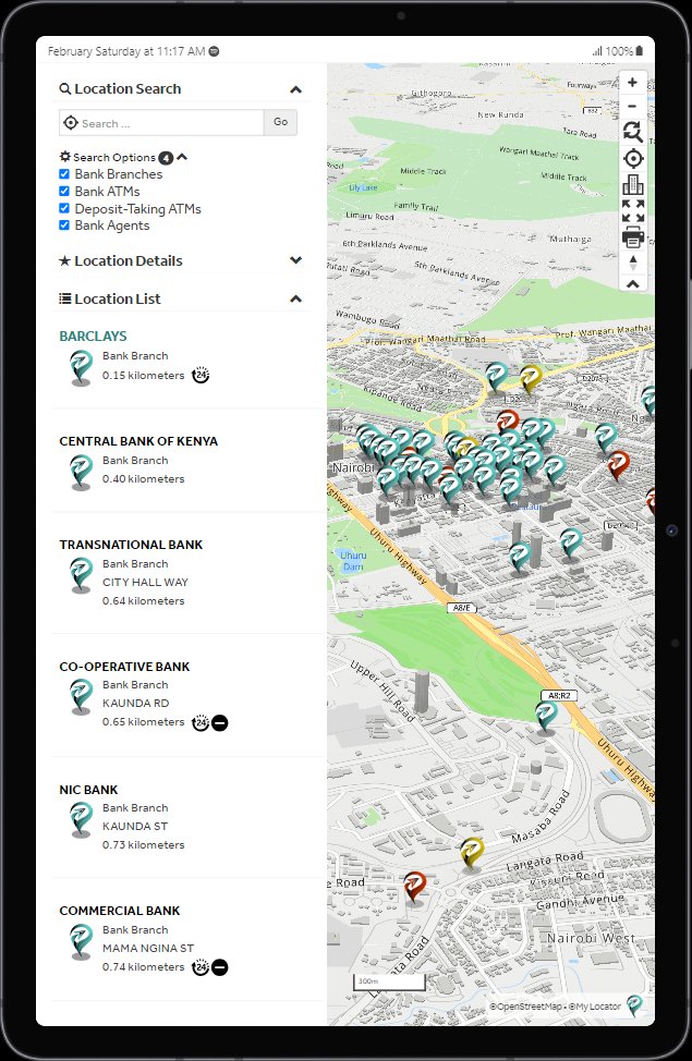 Galaxy Tab S7 showing restricted-access branch detail